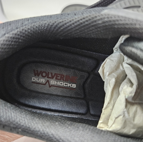 Wolverine Work Sneakers Womens Sz 9M Black Bolt Durashocks Lace Up Carbon Toe - Picture 12 of 12